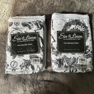 Two Sin in Linen Fetish Al Fresco Pillow Shams